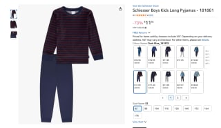 Schiesser Boys Kids Pyjama 181861 voor €11,95 bij Amazon