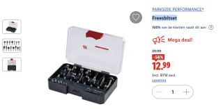 Parkside performance Freesbitset voor 12,99 euro