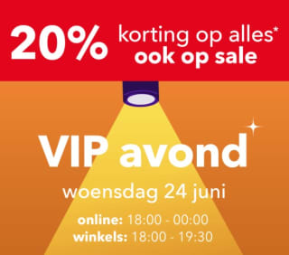 20% korting op bijna alles (ook sale) vanavond bij Scapino