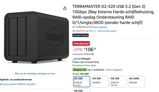 TERRAMASTER D2-320 10Gbps 2Bay Externe Harde-schijfbehuizing
