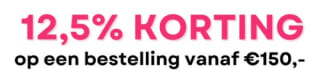 12,5% korting bij besteding vanaf €150 bij Haarpro