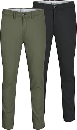 Pantalones chinos JACK & JONES, paquete de 2, corte ajustado por 23.95€