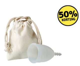 50% korting op AllMatters Menstruatiecup bij kruidvat