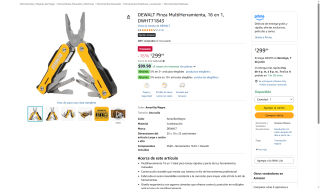 Pinza DEWALT 16 en 1 por $300 | Oferta Amazon