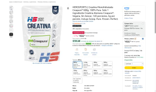 Creatina Creapure 600g por $466 | Oferta Amazon