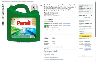 Detergente Persil Ecopower 9L en $279 | Oferta Amazon