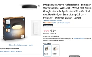 Philips Hue LED-plafondspot voor €83,99 bij Amazon