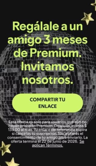 Regala 3 Meses Gratis de Spotify Premium a Amigo