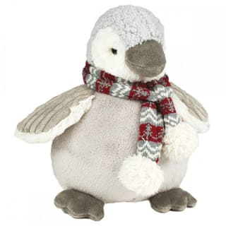 Enesco 771025 Peluche Pingüino con Bufanda y Pompones 25cm aprox por 4.99€