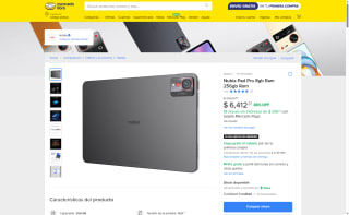 Tablet Nubia Pad Pro 256GB por $5,592 | Mercado Libre (Banamex)