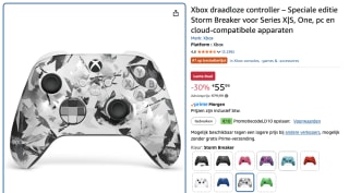 Xbox draadloze controller – Speciale editie Storm Breaker voor €45,99 dmv bij Amazon
