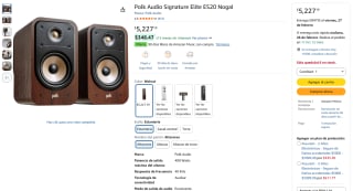 Altavoces Polk Audio ES20 Nogal por $5,227 | Amazon