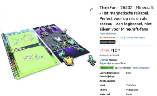 Thinkfun Minecraft- Het magnetische reisspel voor €10,14 bij Amazon