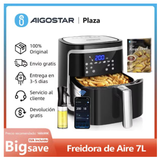 Freidora de aire inteligente 7L por 39,94€