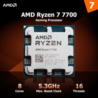 AMD Ryzen 7 7700 65W 3,8 GHz 8 núcleos 16 hilos tray por 154,23€
