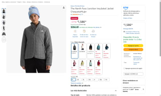 Chamarra The North Face Junction Insulated Jacket M Perla Ahumado por $1,587 | Amazon
