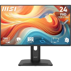 MSI Pro MP245PG E14 Monitor de 24" FHD, 1920 x 1080 IPS, 144 Hz, 1 ms por 96.53€
