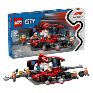 LEGO City 60443 F1 Pitstop en Pitcrew Met Ferrari Auto voor €19,99 bij Lobbes