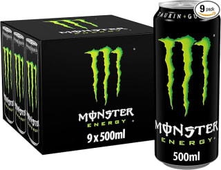Monster Energy Drink, 9 Cans, 500 ml for £14