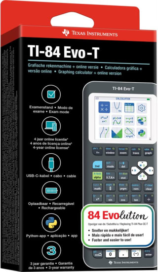 Texas Instruments TI-84 Evo-T voor €107,95 bij Bol