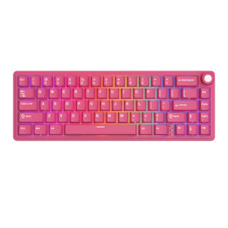 Teclado Royal Kludge R65 ISO-ES Hot-Swappable Switch Cream Berry Red por 32.95€