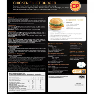 CP Foods Chicken Fillet Burger, 1.7kg for £9.99 at Costco
