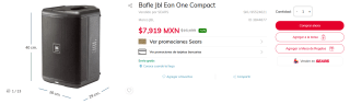 Bafle JBL Eon One Compact por $ | Oferta Sears