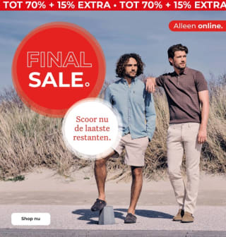 Tot 90% korting op de sale bij Only For Men