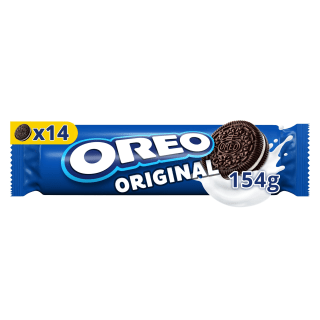 OREO Vanilla Cookie Chocolate Sandwich Biscuits 154G for £0.50 at Tesco