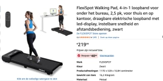 FlexiSpot Walking Pad, 4-in-1 loopband voor onder het bureau, voor €179,99 bij Amazon