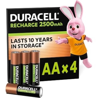 DURACELL Piles rechargeables AA 2500 mAh (lot de 8) à 12,93€