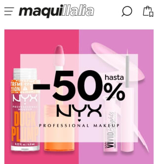 Hasta -50% de Descuento en NYX.