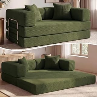 Vipbear Sofá Cama Pana 160×90×70 cm por 263,68€ en Amazon