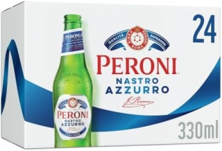 Peroni Nastro Azzurro Italian Lager 24 x 330ml for £20 at Amazon