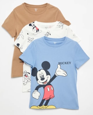 Set van 3 Disney T-shirts met korte mouwen voor €4,80 bij Kiabi