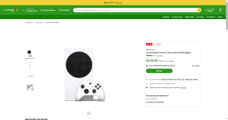 Xbox Series S 512GB Digital por $3,825 | Bodega Aurrera (BBVA)