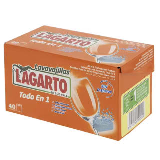 3 Lavavajillas En Pasta Lagarto Todo En Uno (120 Pastillas) por 14.65€