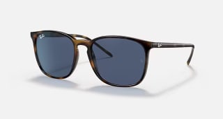 Gafas de sol Ray-Ban RB4387 montura Habana lentes azul oscuro por 54.80€