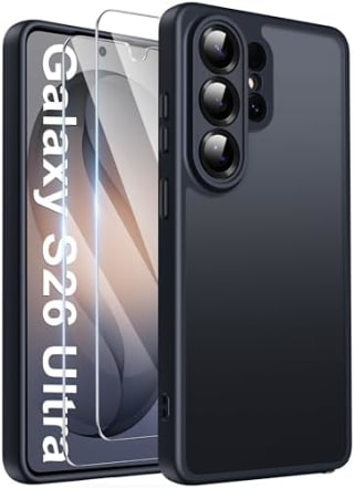 FLLAO Coque mate pour Samsung Galaxy S26 Ultra 5G (2 verres) à 3,99€ chez Amazon