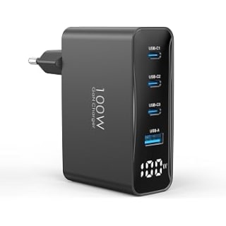 INIU USB C oplader (100W, 3‑poorts) voor €29,12 bij Amazon