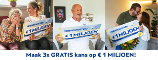 Gratis 3 loten bij VriendenLoterij