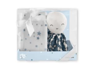 Set Peluche Pulpo con Manta Polar Interbaby por 4,99€ en Carrefour