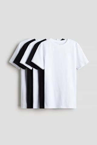 Lot de 5 t-shirts enfant en jersey de coton (8-10 ou 10-12 ans) pour 10,99€ chez H&M