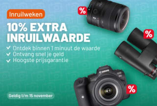10% extra inruilwaarde bij Kamera Express