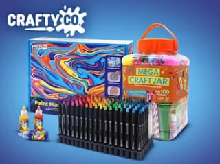 3 halen 2 betalen op geselecteerde Crafty Co. artikelen bij Smyths Toys