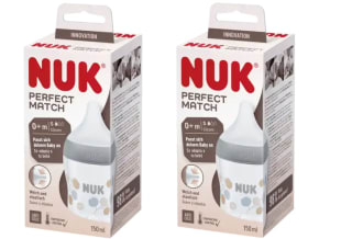 2 x Nuk Perfect Match biberón silicona 150 ml 0+ meses, S por 7.98€