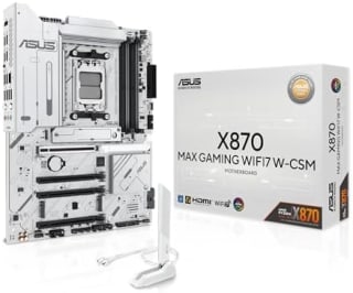 ASUS X870 MAX GAMING WIFI7 W placa base ATX por $3,809.79 en Amazon