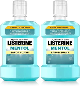 Listerine Mentol enjuague bucal 2 x 1 L por 7,28€