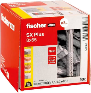 fischer SX Plus 8x65 (caja 50) por 5,49€ en Amazon