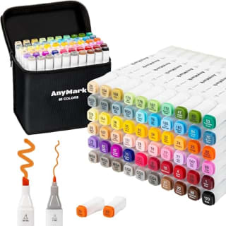AnyMark Rotuladores Alcohol, 60 colores por 11,60€ en Amazon